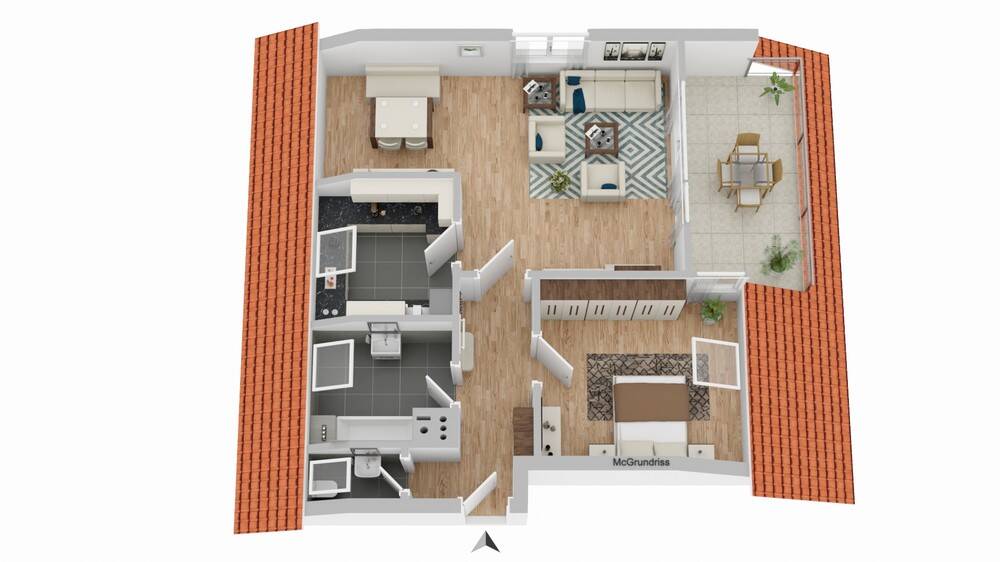 Etagenwohnung Bad Rappenau - 2 Zimmer, 74 m&sup2;, 199.000&euro; | Angebot:26585268