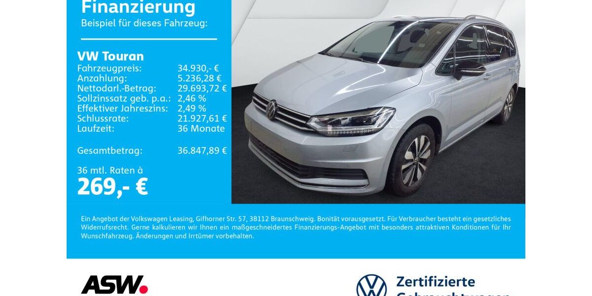 VW Touran 24.900 km 34.930 &euro; Neckarsulm 74172