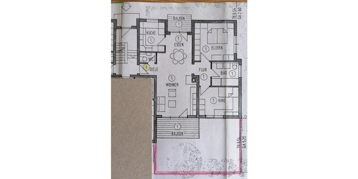 Erdgeschoßwohnung Bad Rappenau - 4 Zimmer, 80 m&sup2;, 308.000&euro; | Angebot:26476569