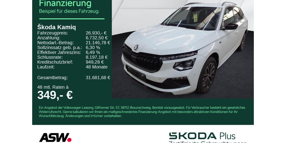 Skoda Kamiq 22.900 km 26.930 &euro; Heilbronn 74076