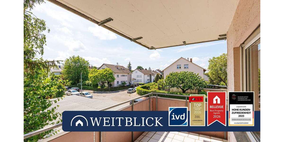 Etagenwohnung Ludwigsburg Oßweil - 3 Zimmer, 77 m&sup2;, 980&euro; | Angebot:26803598