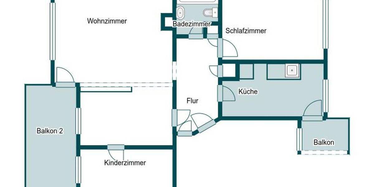 Etagenwohnung Heilbronn Kernstadt - 3 Zimmer, 80 m&sup2;, 210.000&euro; | Angebot:26807535