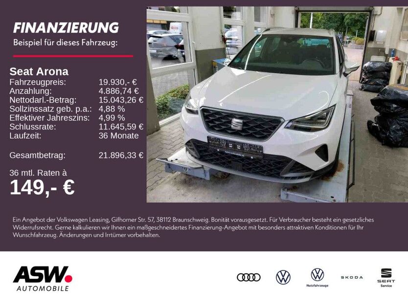 Seat Arona 14.990 km 19.930 € Weinsberg 74189