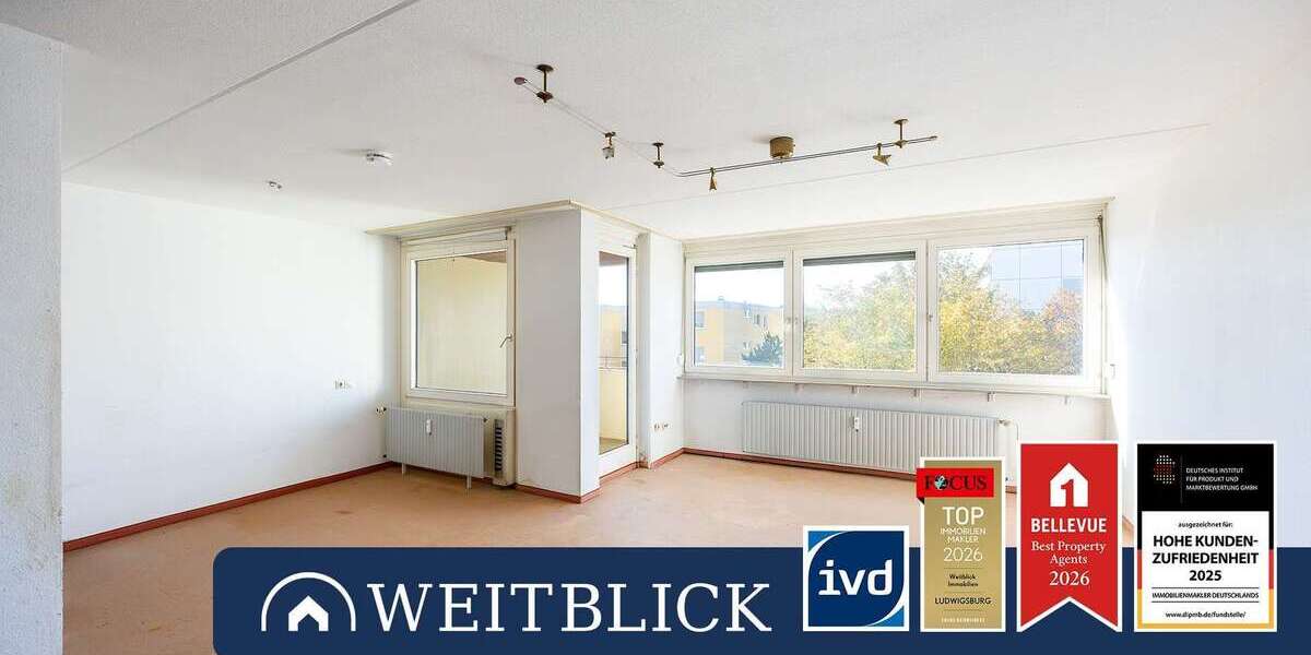 Etagenwohnung Ludwigsburg Hoheneck - 1.5 Zimmer, 44 m&sup2;, 99.000&euro; | Angebot:27688219