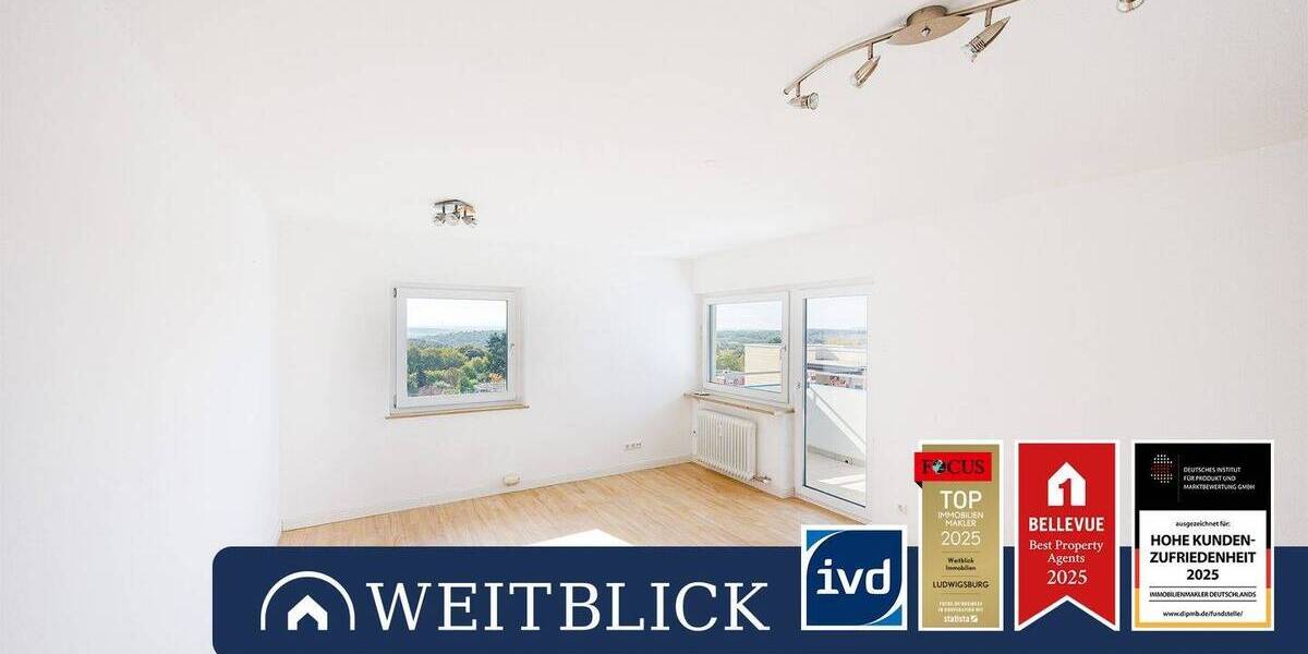 WEITBLICK: Über den Dächern Besigheims! 2 zimmer