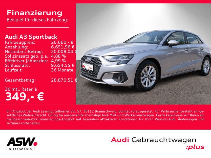 Audi A3 25.500 km 25.990 € Heilbronn 74074